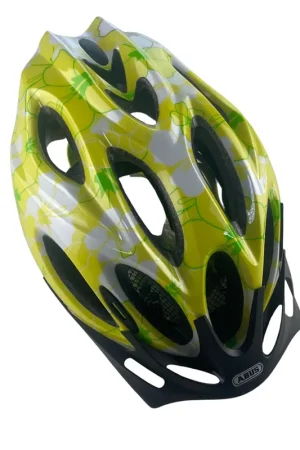 Koopje Abus Babyhelm Kinderhelm Hibiscus Lime Chaos S 48-55 cm