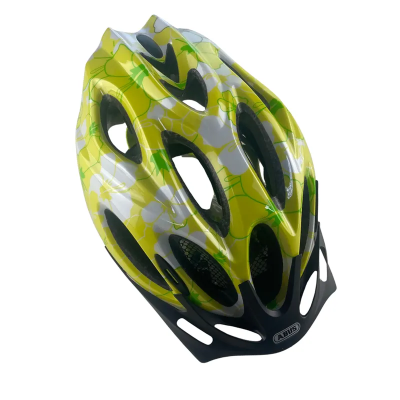 Koopje Abus Babyhelm Kinderhelm Hibiscus Lime Chaos S 48-55 cm