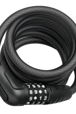 Lage Prijs Abus cijfer kabelslot Numero 5510C/180 zwart met Snap Cage