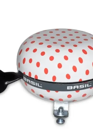 Basil bel Ding Dong 80mm Dots wt/rd Bestseller