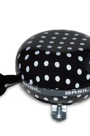 Dagaanbieding Basil bel Ding Dong 80mm Dots zw/wt