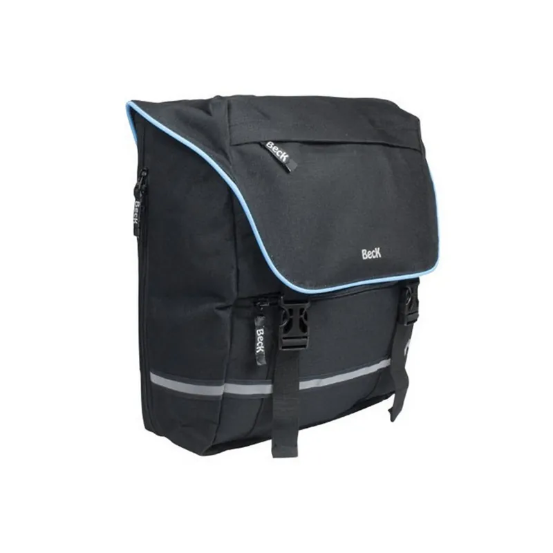 Aanbieding Beck Enkele Sportieve Fietstas SPRTV Shopper Zwart/Blauw