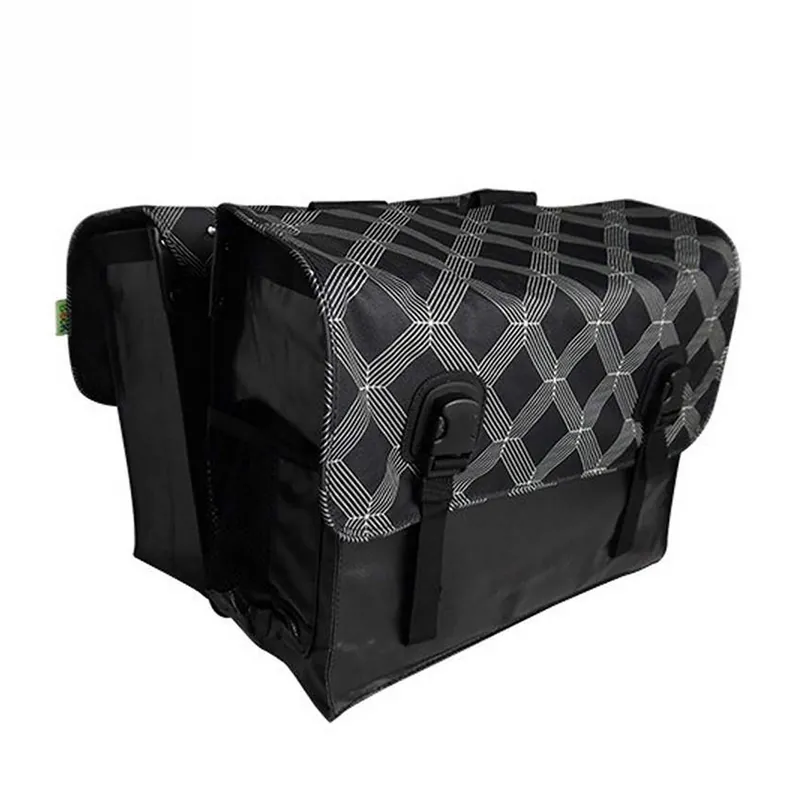 Beck Dubbele Fietstas Classic Black Diamonds Superprijs