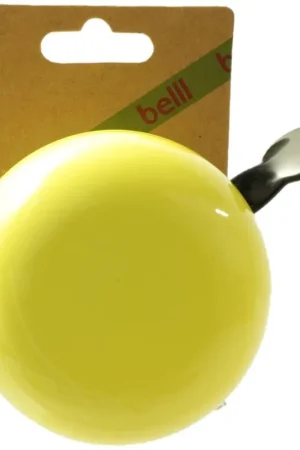 Belll Fietsbel Ding Dong 80 mm pastel geel Seizoensaanbieding