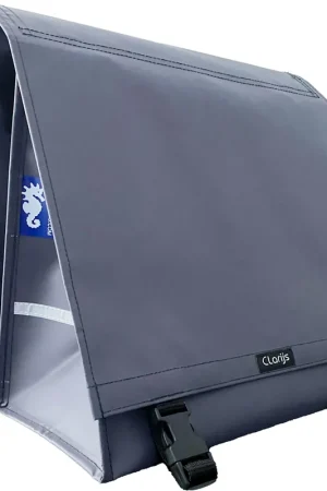 Beste Prijs Clarijs Dubbele Fietstas XL PVC 46L matt grijs