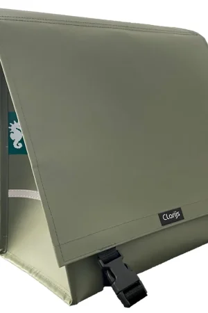 Merkproduct Clarijs Dubbele Fietstas XL PVC 46L matt olijf