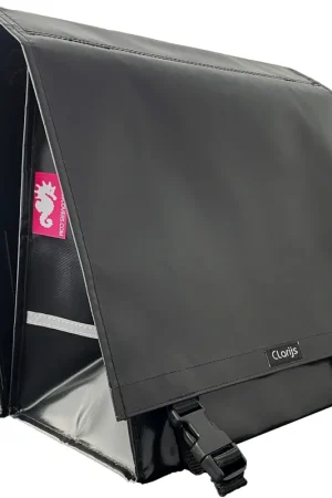 Clarijs Dubbele Fietstas XL PVC 46L zwart Must-Have