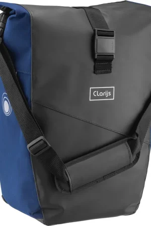 Veilige Betaling Clarijs Enkele Fietstas Solobag 24L zwart-blauw