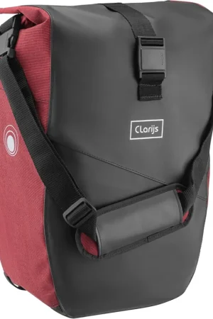 Clarijs Enkele Fietstas Solobag 24L zwart-rood Betrouwbaar