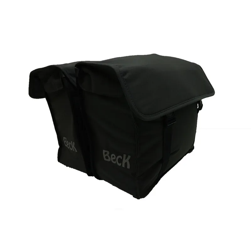 Must-Have Beck Dubbele Fietstas Canvas Small Zwart