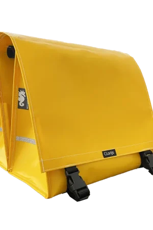 Voordeelprijs Clarijs Dubbele Fietstas XL PVC 46L Geel