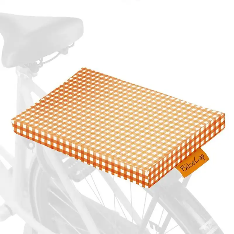 Direct Beschikbaar BikeCap Fietskussen Orange Checkmate