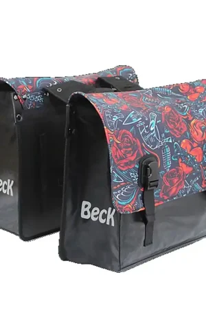 Aanbieding Beck Dubbele Fietstas Classic Tattoo