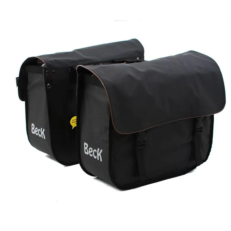 Fabrieksprijs Beck Dubbele Fietstas Organic Bruine bies