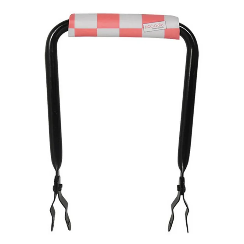 Hooodie Rugsteun Rugleuning zwart met Pink Checkers rugkussentje Favoriet