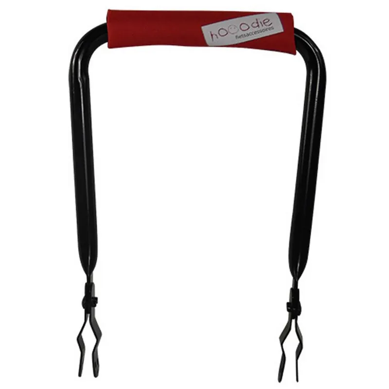 Veilige Betaling Hooodie Rugsteun Rugleuning zwart met Red Solid rugkussentje