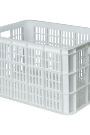 Rechtstreeks Van De Fabrikant Basil Kunststof Fietskrat L Groot Bright White