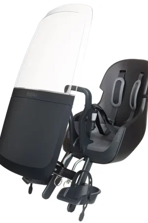 Beperkte Voorraad Bobike Mini Exclusive Evolve Urban Black Voorstoeltje + Windscherm