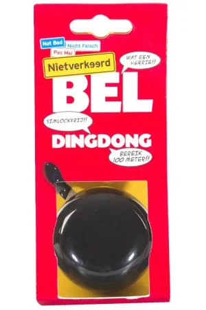 Niet verkeerd bel Ding Dong 60mm zw Snelle Levering