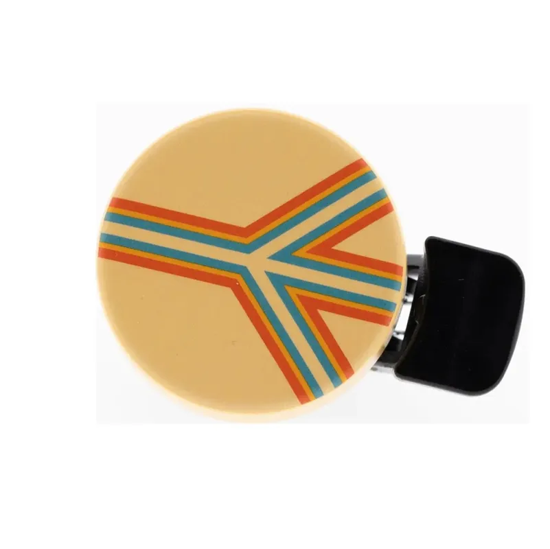 Niet verkeerd Fietsbel 70’s Peace Print Retro Design Direct Beschikbaar