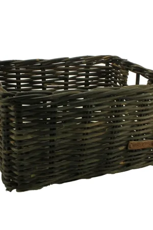 Wicked Rieten Fietsmand Zwart Maat XtraLarge Superprijs
