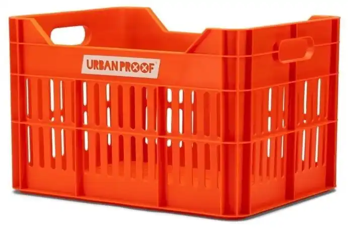 Hoge Kwaliteit URBAN PROOF Fietskrat 30L Click Oranje
