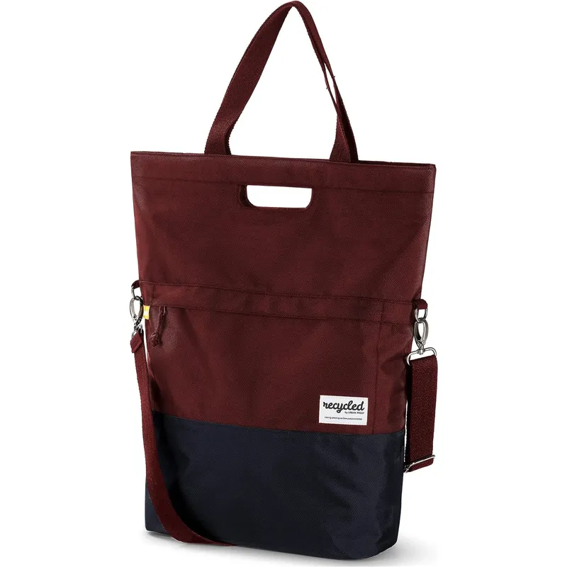 Premium URBAN PROOF shoppertas 20L recycled rood grijs