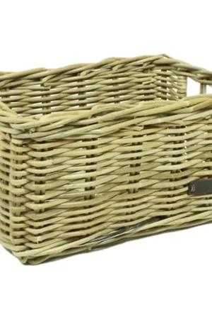 Uitverkoop Wicked Rieten Fietsmand Grijs Maat Medium