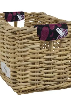 Finale Uitverkoop Wicked Rieten Fietsmand XL Love 5 grijs