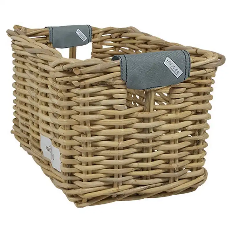 Laatste Kans Wicked Rieten Fietsmand XL Silver Solid grijs