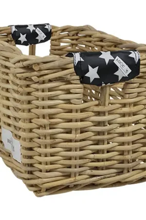 Wicked Rieten Fietsmand XL Stars Original naturel Hete Deal