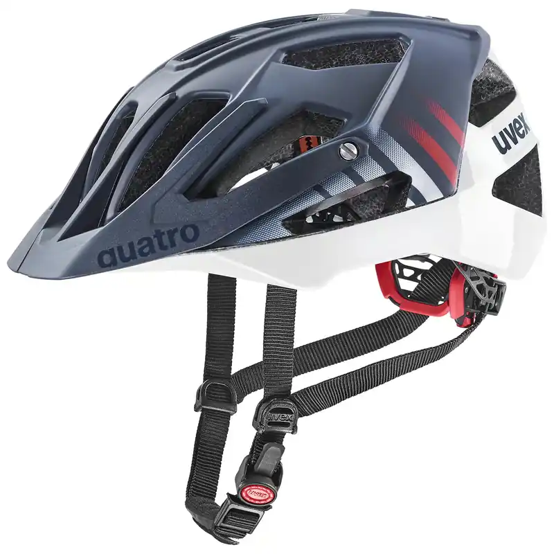 Beste Prijs Uvex MTB-helm Quatro cc wit blauw
