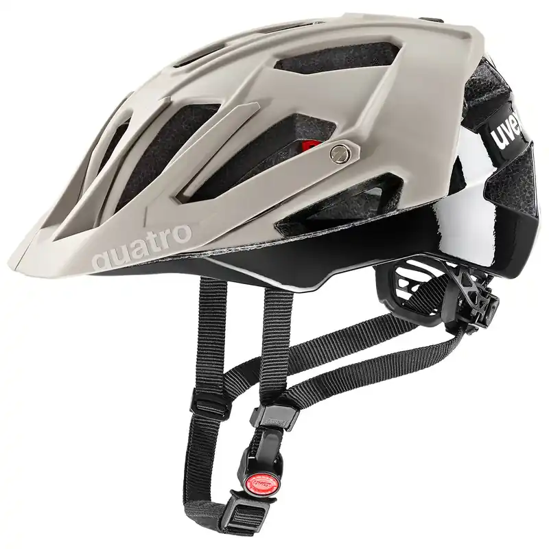 Uvex MTB-helm Quatro cc zwart bruin Snelle Levering