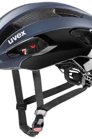 Goedkoop Uvex Racefietshelm Rise cc zwart donkerblauw
