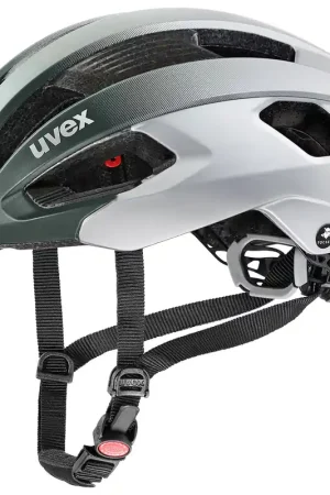 Uvex Racefietshelm Rise cc Tocsen groen zilver Speciale Aanbieding