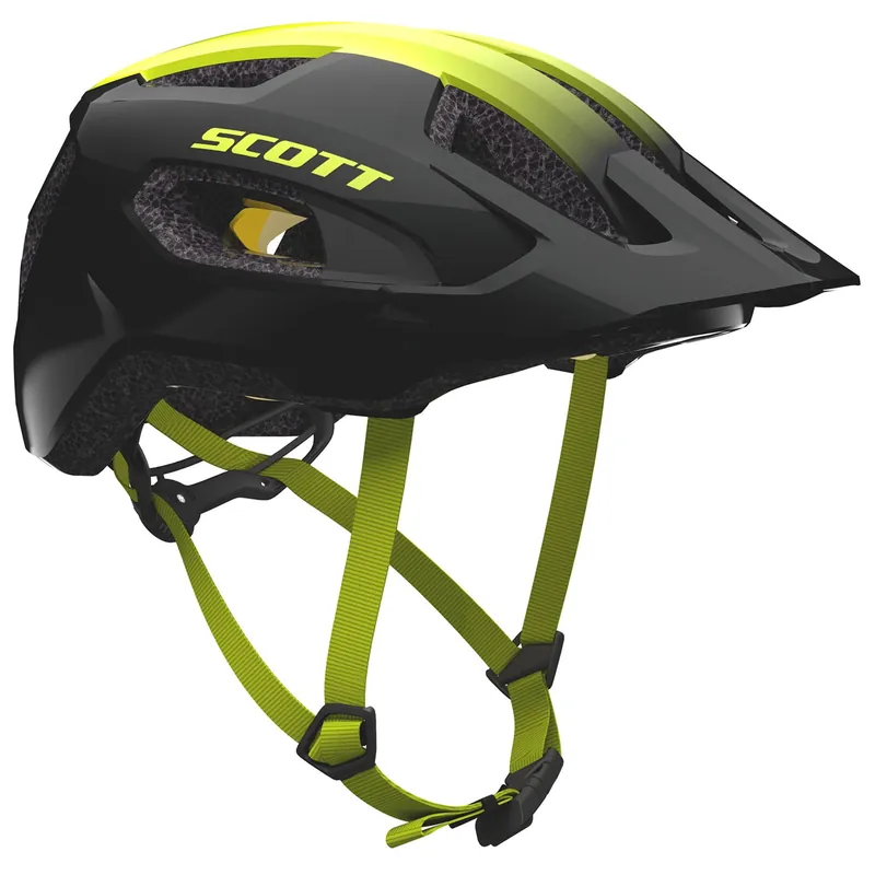Finale Uitverkoop Scott fietshelm Supra Plus Mips 2026 zwart neon geel