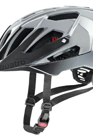 Goedkoop Uvex MTB-helm Quatro zwart grijs