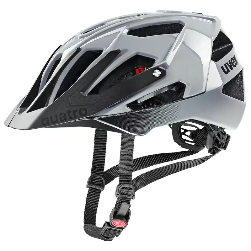 Goedkoop Uvex MTB-helm Quatro zwart grijs