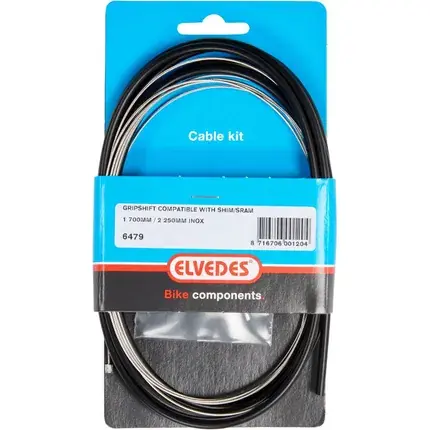 Aanbieding ELVEDES schakel kabel Nexus rvs zwart