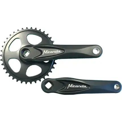 MIRANDA crankset alfa 1 3/32" + disc 38t 170mm zwa Snelle Levering