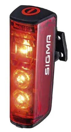 Laatste Versie SIGMA SPORT LED achterlicht accu-voeding "Blaze"zw