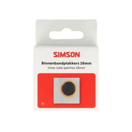 SIMSON Binnenbandpleisters Simson 16mm rond Flitsaanbieding