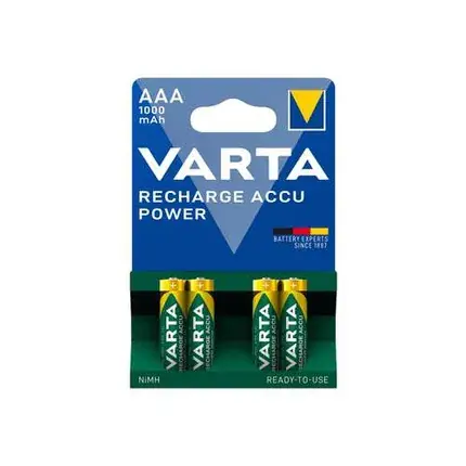 VARTA Varta batterij R03 AAA oplaadbaar 1000mAh krt (4) Direct Verzonden