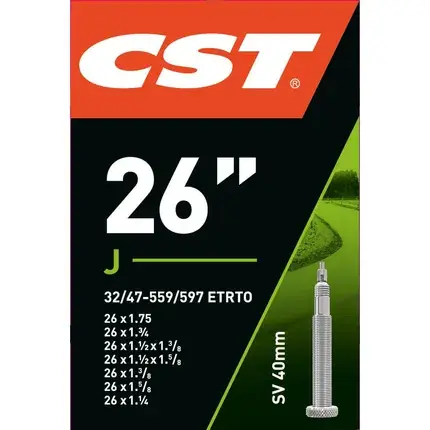 Koop Online CST bib 26x1.75-1 1/4 frans 40mm 32/47-559/597 (sv