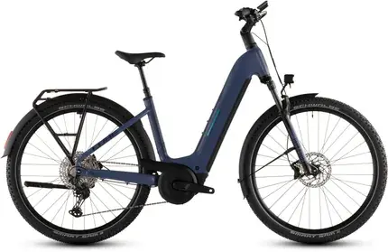 Weekendaanbieding CUBE NURIDE HYBRID EXC 800 JEANSBLUE/BLUE EE 58 CM