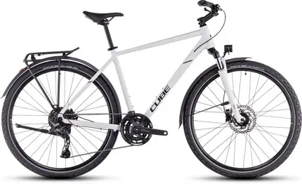 Goedkoop CUBE NATURE PRO ALLROAD COTTON/BLACK 54 CM