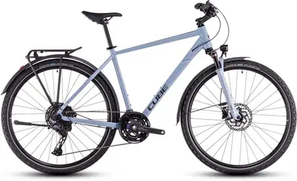 Nu Kopen CUBE NATURE EXC ALLROAD PIGEONBLUE/BLACK 58 CM