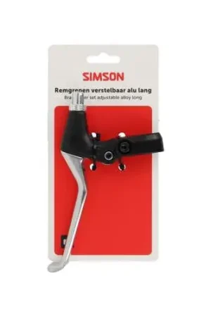 Aanbieding Simson remgreep set lang alu/zwart
