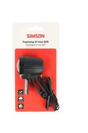Beperkte Voorraad Simson koplamp Aurora D-line 50R