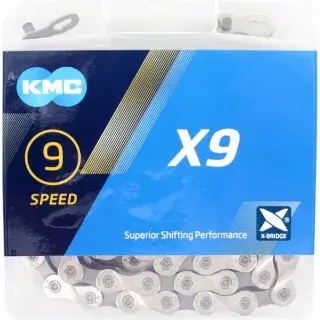 Voordeelprijs KMC ketting X9 grey 114s